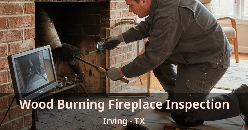 Wood Burning Fireplace Inspection Irving - TX